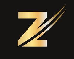 Initial Letter Z Logo Template Modern and Simple Design vector