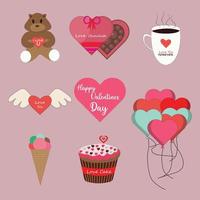 Valentines day Elements Collection. This vector contains many best gift items of valentines day.