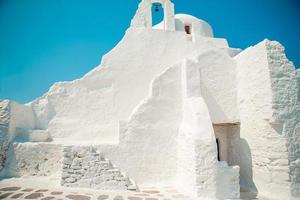 Church of Panagia Paraportiani on Mykonos island in Greece photo