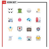 16 Creative Icons Modern Signs and Symbols of easter egg schedule tablet calendar idea Editable Pack of Creative Vector Design Elements