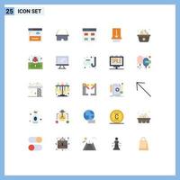 paquete de iconos vectoriales de stock de 25 signos y símbolos de línea para agregar elementos de diseño vectorial editables de gesto táctil de comunicación dietética vector