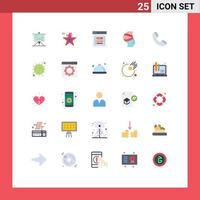 25 iconos creativos signos y símbolos modernos de seguridad embarazada usa cinturón contraseña elementos de diseño vectorial editables vector