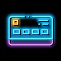 Credit Card neon glow icon illustration vector