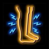 Muscle Pain neon glow icon illustration vector