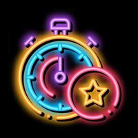 Bonus Stopwatch Concept neon glow icon illustration vector