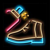 Spray Paint Shoe neon glow icon illustration vector
