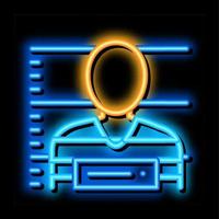 Criminal Bandit Photo neon glow icon illustration vector