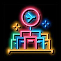 lot of goods in duty free neon glow icon illustration vector