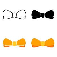 Bow Tie in flat style isolated vector