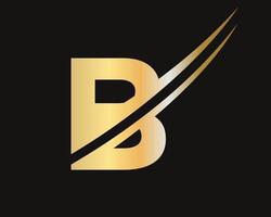 Initial Letter B Logo Template Modern and Simple Design vector