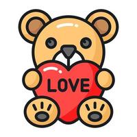 Check this cute vector design of teddy bear, modern and trendy style