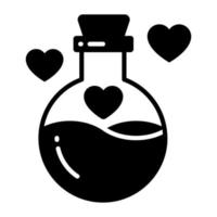 Love potion vector design in modern and trendy style