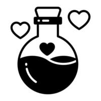 Love potion vector design in modern and trendy style