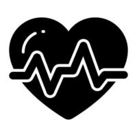 Trendy and modern vector of heartbeat in editable style