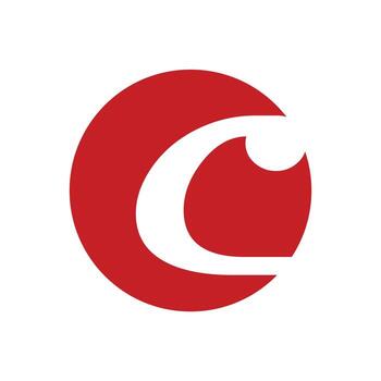 Modern and Minimal layered letter C logo  simple initial C monogram logo vector template