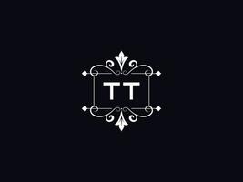 Professional Tt Logo, Minimalist TT Luxury Logo Letter Design vector