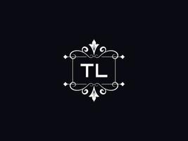 logotipo de tl profesional, diseño de letra de logotipo de lujo de tl minimalista vector