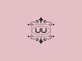 Creative Uu Logo Icon, stylish UU Luxury Letter Logo vector