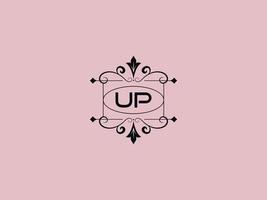 Creative Up Logo Icon, stylish UP Luxury Letter Logo vector