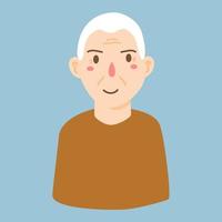 elderly people illustrated vector