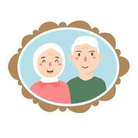 national grandparents day concept vector