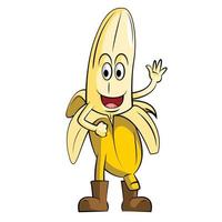 Banana Smile Illustration Design vector