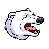 ilustración de mascota de oso polar vector