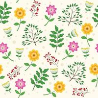 Floral Seamless Pattern Design vector