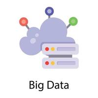 Trendy Big Data vector