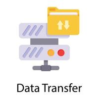 Trendy Data Transfer vector