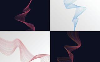 modern wave curve abstract presentation background Pack vector