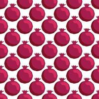 Seamless pattern with pomegranates. Decorative patterns of the pomegranate fruit vector