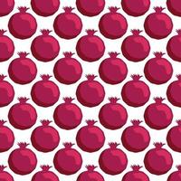 Seamless pattern with pomegranates. Decorative patterns of the pomegranate fruit vector