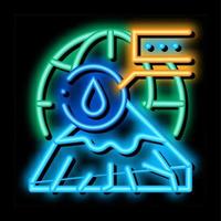 cryolithology science neon glow icon illustration vector