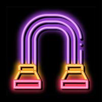 shoulder expander neon glow icon illustration vector