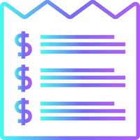 Payments Fintech startup icons with blue gradient outline style vector