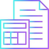 ACCOUNTING Fintech startup icons with blue gradient outline style vector