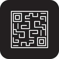 QR CODE Fintech startup icons with black filled line style vector