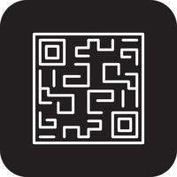 QR CODE Fintech startup icons with black filled line style vector