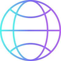 INTERNET Fintech startup icons with blue gradient outline style vector