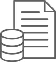 DATA Fintech startup icon with black outline style vector
