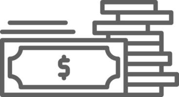 MONEY Fintech startup icon with black outline style vector