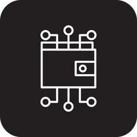 DIGITAL WALLET Fintech startup icons with black filled line style vector
