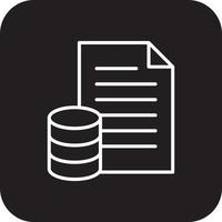 DATA Fintech startup icons with black filled line style vector