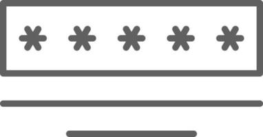 PASSWORD Fintech startup icon with black outline style vector