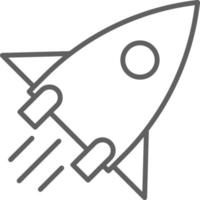 START UP Fintech startup icon with black outline style vector
