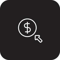 Pay Per Click Fintech startup icons with black filled line style vector