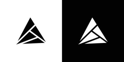 Simple triangle vector logo in a modern style.