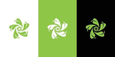 Vector leaf. Abstract emblem, design concept, logo, logotype element for template.