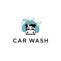 Ilustración de vector de dibujos animados de personaje de lavado de autos